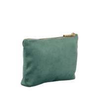 Recycled velvet pouch 18 x 13,5 x 4 cm