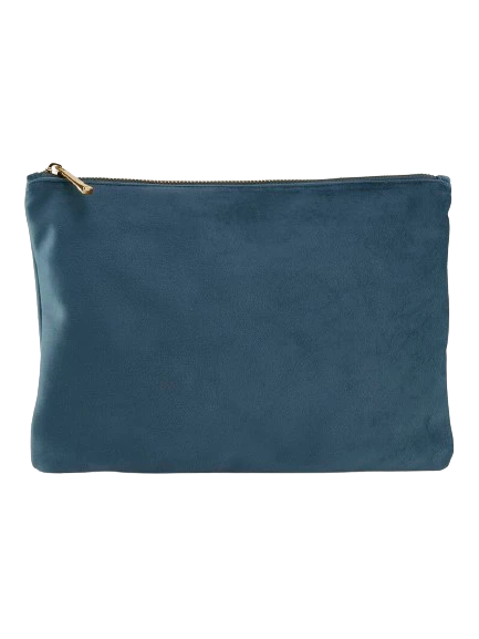 Recycled velvet pouch 24 x 23 cm