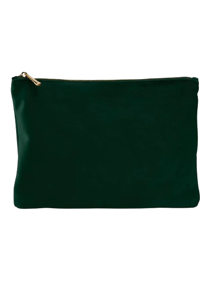 Recycled velvet pouch 24 x 23 cm