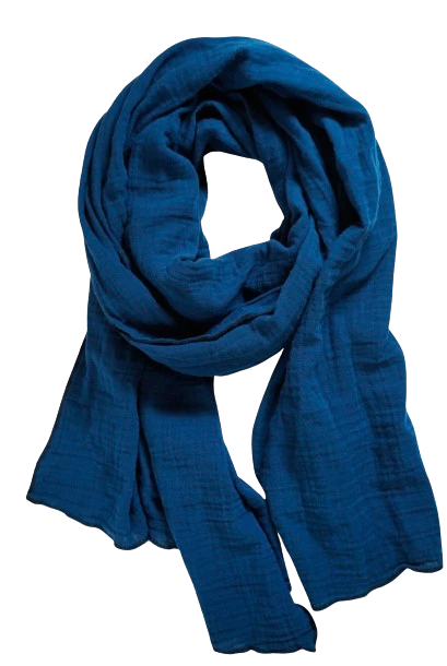 Cotton gauze scarf 50 x 220 cm