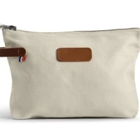 Organic coton pouch France 25 x 16 x 3 cm