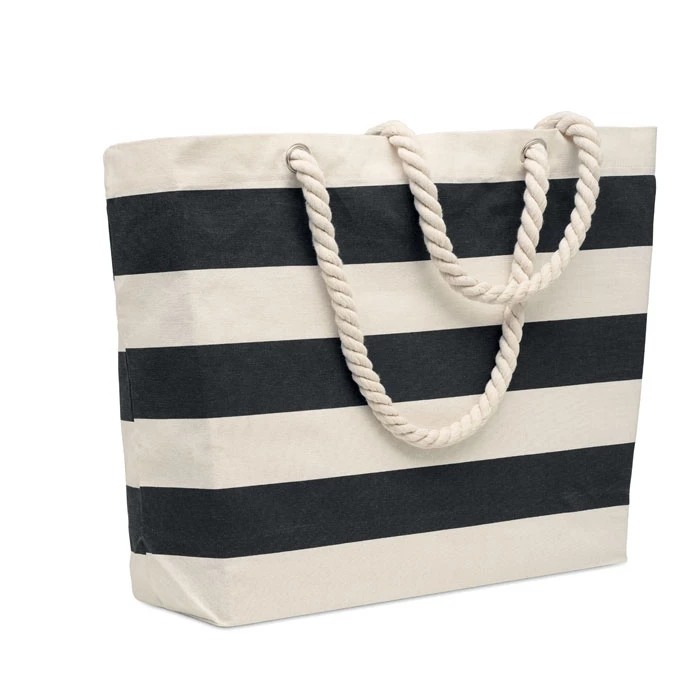 Striped beach bag 55 x 39 x 15 cm