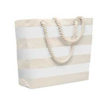 Striped beach bag 55 x 39 x 15 cm