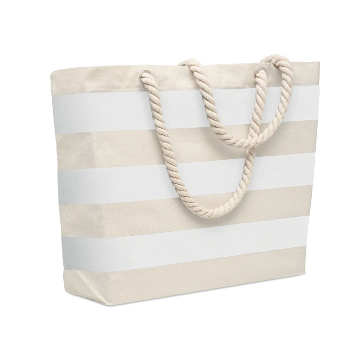 Striped beach bag 55 x 39 x 15 cm