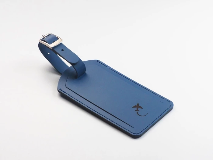 Recycled leather luggage tag &passport cover set
