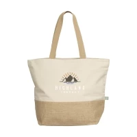 Grand sac jute & coton bio 49,5 x 38 x 16 cm
