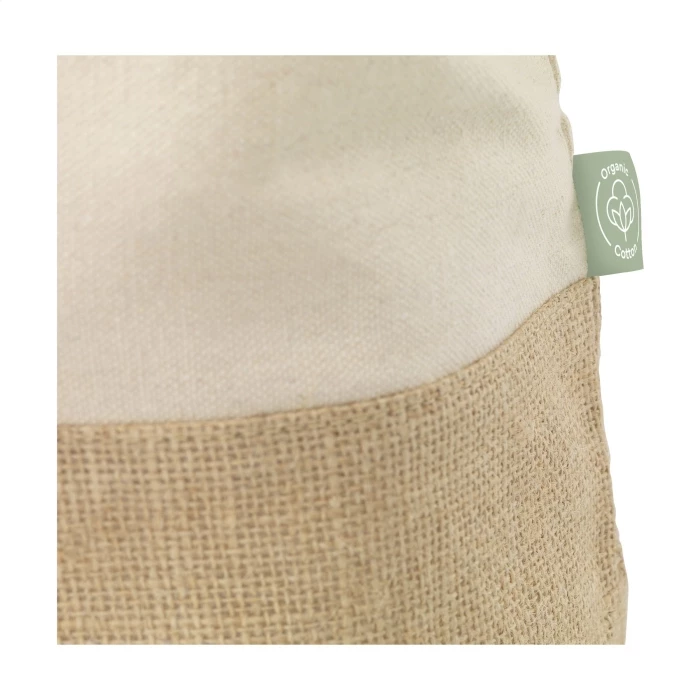 Grand sac jute & coton bio 49,5 x 38 x 16 cm
