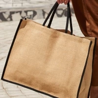 Grand sac toile de jute 55 x 42,5 x 21 cm