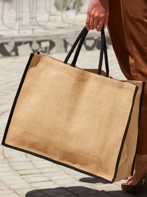Large jute bag 55 x 42,5 x 21 cm