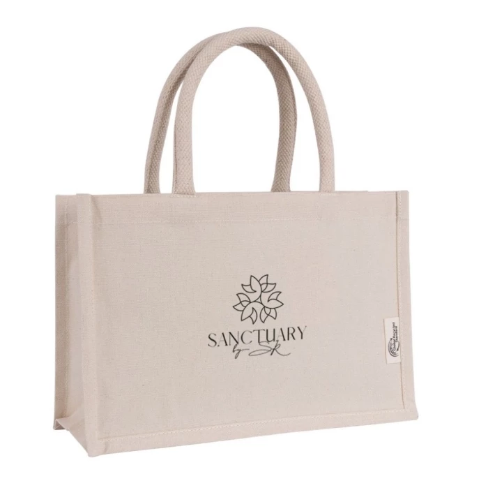 Sac coton recyclé 220g - 30 x 20 x 10 cm