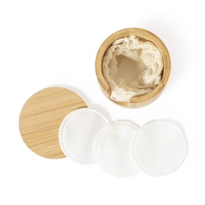 Coffret de tampons démaquillants fibre bambou
