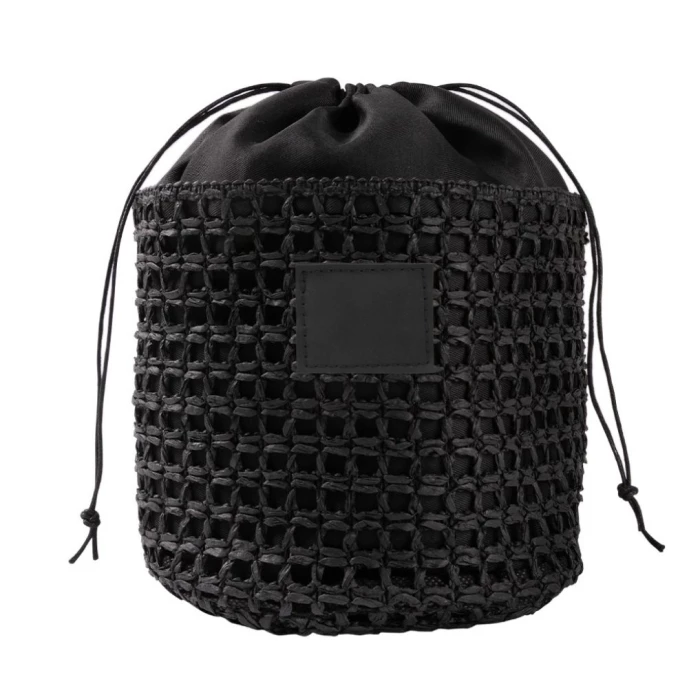 Bourse en raphia 16 x 15 cm