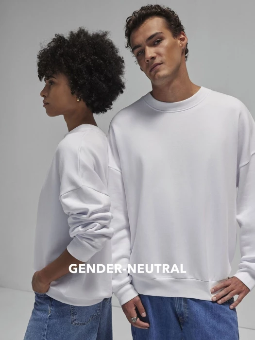 Recycled polyester & cotton sweatshirt