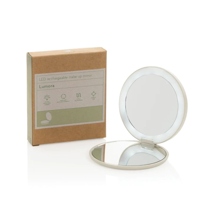 Miroir de poche LED recyclé