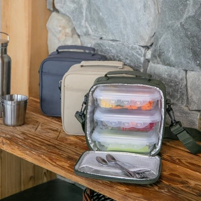 Cooler bag with 3 boxes