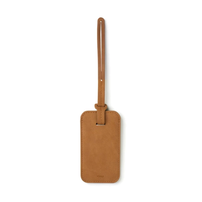 Etiquette de bagage recyclé 