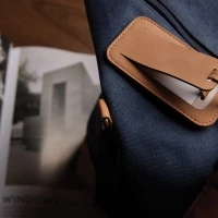 Etiquette de bagage recyclé 