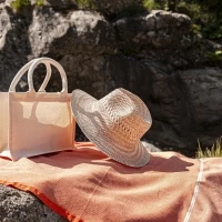 Sac coton recyclé 220g - 30 x 20 x 10 cm