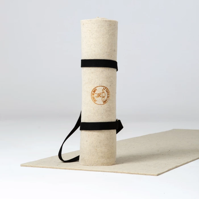 Tapis yoga en laine made in France