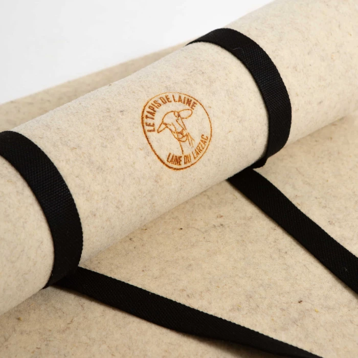 Tapis yoga en laine made in France