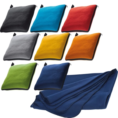 Fleece cushion & plaid