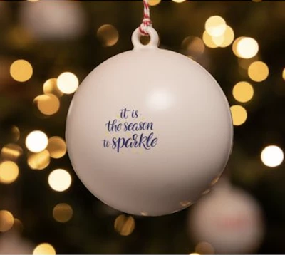 Boule de Noel recyclé made Europe 