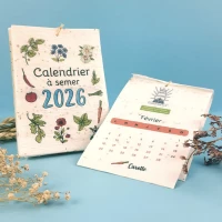 Calendrier graines 13 pages 10,5 x 14,8 cm