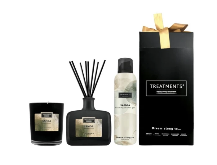 Coffret cadeau bougie diffuseur & gel douche 