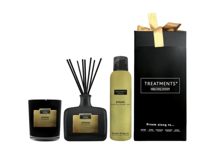 Coffret cadeau bougie diffuseur & gel douche 