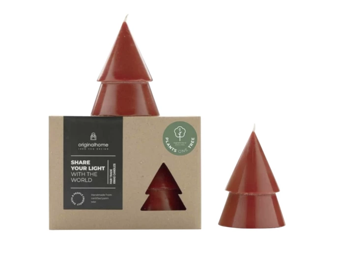 Fir tree set of 2 candles