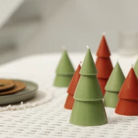 Fir tree set of 2 candles