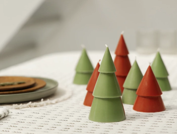 Fir tree set of 2 candles