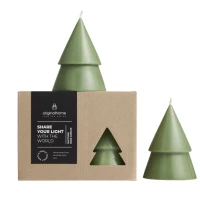 Fir tree set of 2 candles