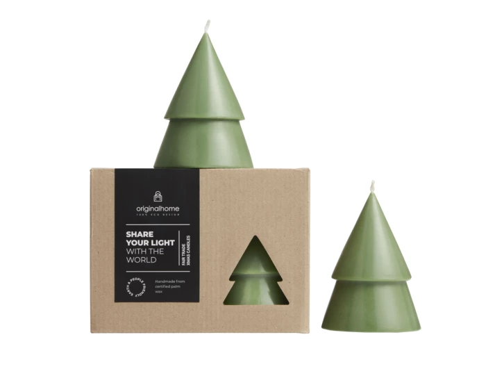 Fir tree set of 2 candles
