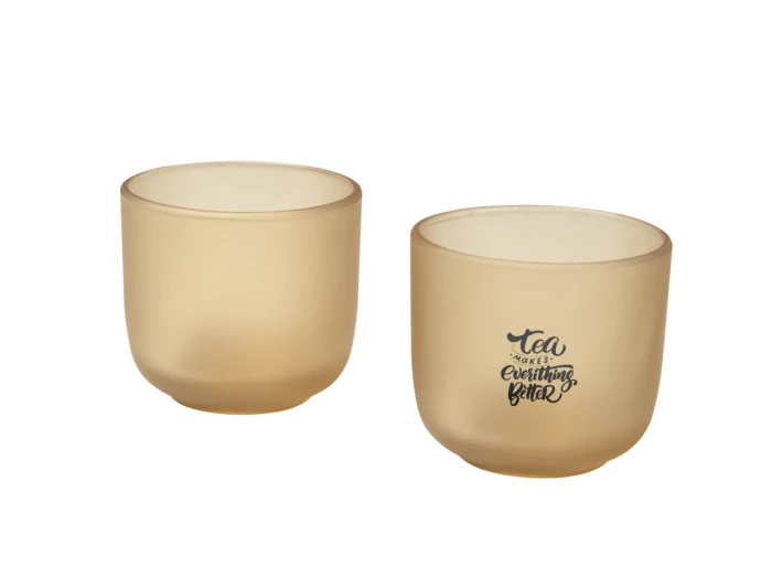 Set de 2 tasses en verre 200ml