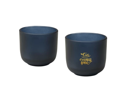 Set de 2 tasses en verre 200ml