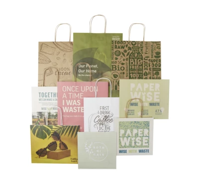 Sac boutique en dechets agricoles 31 x 41 x 12 cm