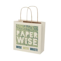 Sac boutique en dechets agricoles 24 x 24 x 9 cm