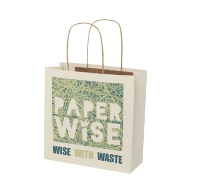 Sac boutique en dechets agricoles 24 x 24 x 9 cm
