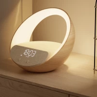 Induction charger alarm clock speaker