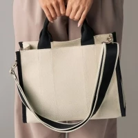 Sac main polyester & coton 