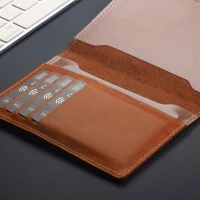 Rfdi blocking leather passport wallet