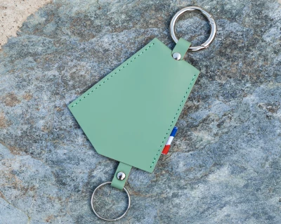 Porte clé cuir recyclé France