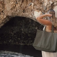 Recycled canvas totebag 400g -2% water.org