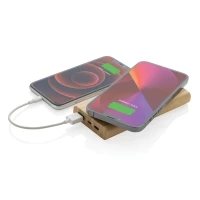 8000mAh bamboo powerbank