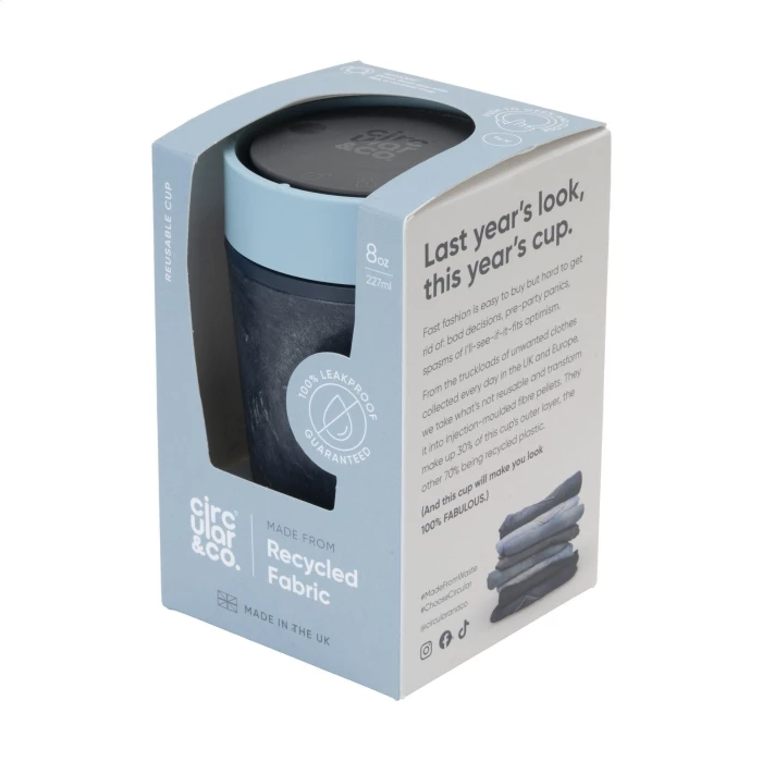 Recycled cup 227 ml Circular&co brand made in uk