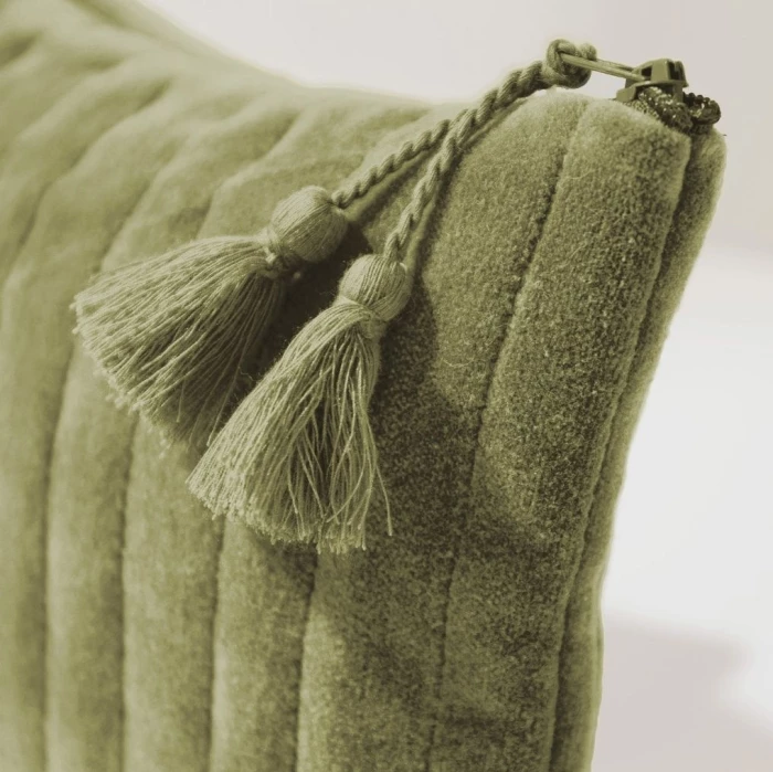 Cotton velvet pouch  22,5  x 15 cm