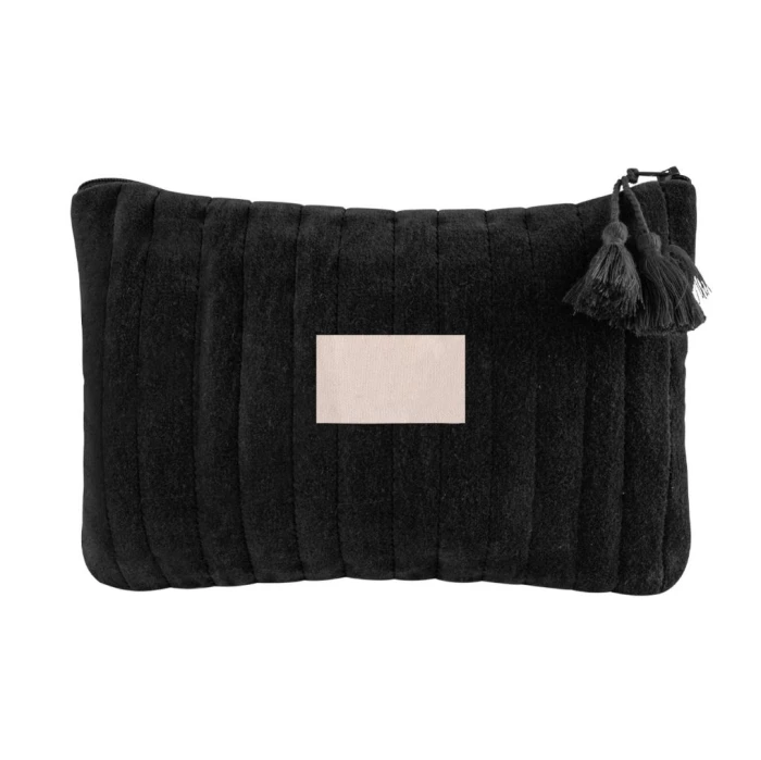 Cotton velvet pouch  22,5  x 15 cm