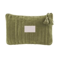 Cotton velvet pouch  22,5  x 15 cm