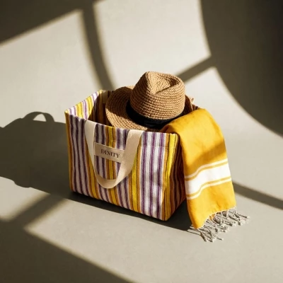 Sac rayé 38 x 31 x 20 cm